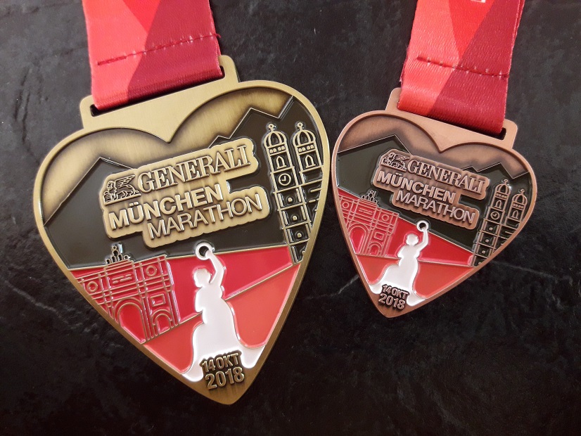 München Marathon Medaillen c